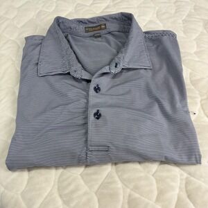 Peter Millar Summer Comfort Crown Collection XXL Striped Golf Polo Shirt Mens